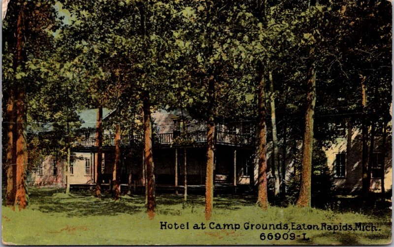 Postcard Hotel at Camp Grounds in Eaton Rapids, Michigan
