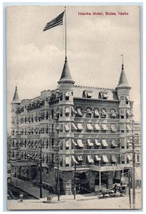 Boise Idaho ID Postcard Idanha Hotel Exterior View Building 1910 Vintage Antique