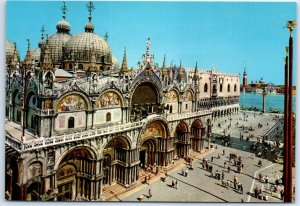 Postcard - Basilica and Little Place St. Marcus - Venice, Italy