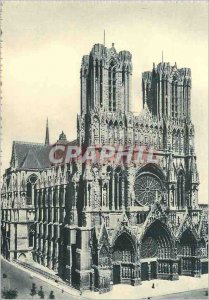 Modern Postcard Reims Champagne Pommery and Greno The Cathedral of Reims