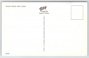 Native Americana Indian~Apache Devil Dance~Petley Vintage Postcard