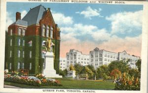 Toronto Canada Queens Park c1910 Postcard