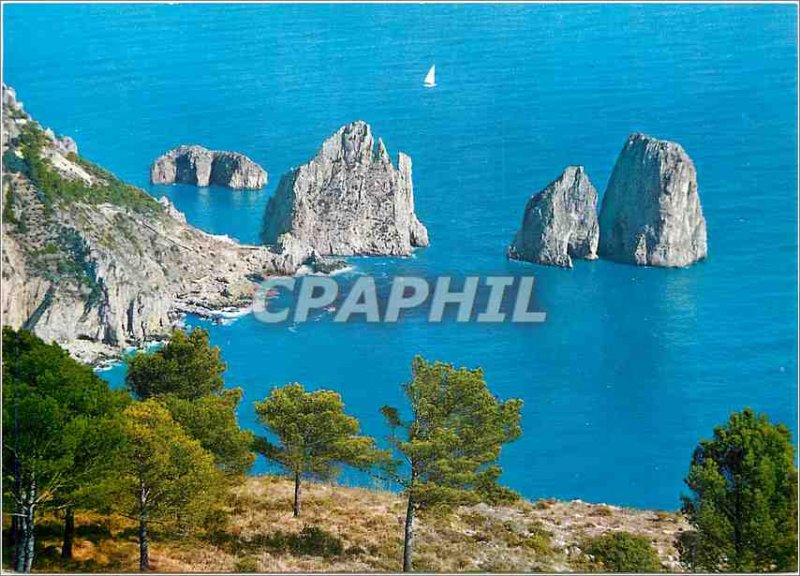 Modern Postcard Capri (Anacapri) Faraglioni