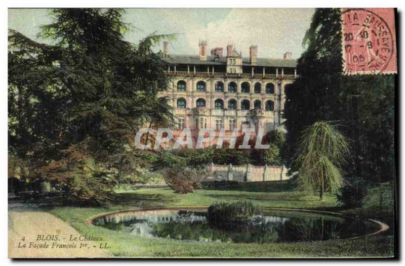 Old Postcard Blois The Chateau Francois 1er The Facade