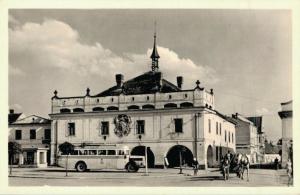 Czech Republic Láznê Bohdanec Radnice Vintage Postcard 02.89