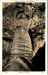 Vtg 1930s Rock of ages Carlsbad Cavern New Mexico NM Unused Linen Postcard