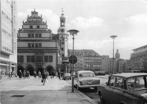 BG31609 leipzig markt mit altem rathaus car voiture   germany CPSM 14.5x10cm