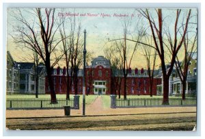 1910 City Hospital And Nurses Rochester New York NY Posted Antique Postcard