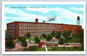 Woodside Cotton Mills Greenville South Carolina SC Landscapes Building Postcard