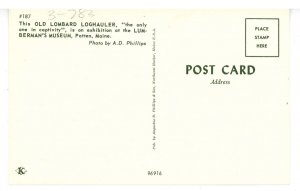 ME - Patten. Lumberman's Museum, Old Lombard Loghauler