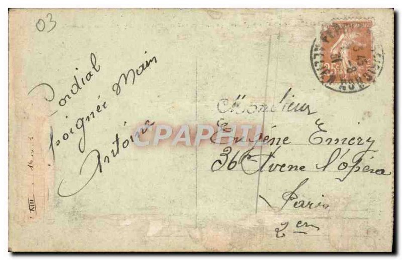 Old Postcard Ferrieres Sur Sichon runes Chateau Fort Montgilbert