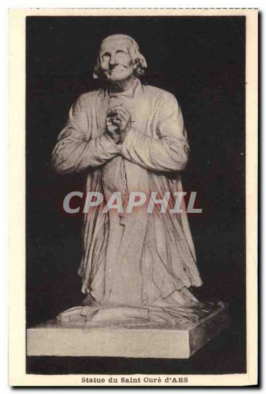 Old Postcard Statue of the Holy Cure of Ars