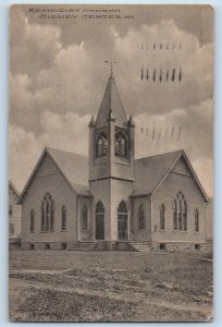 Sidney Center New York Postcard Methodist Church Exterior c1913 Vintage Antique