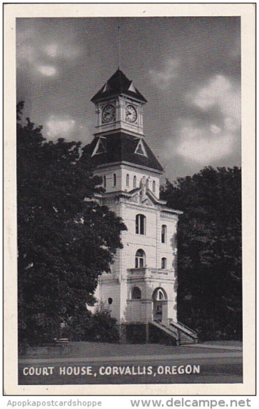 Oregon Corvallis Court House 1943 Real Photo