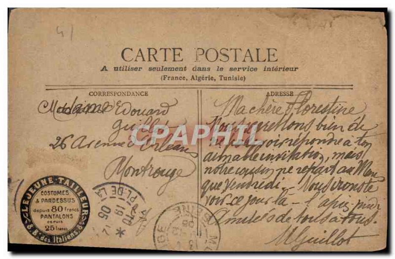 Old Postcard Chateau de Blois