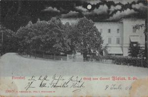 Voslau Austria Building  Gruss aus Antique Postcard J60794