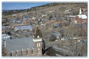 c1960 Lander County Church Exterior Silver Camp Austin Nevada Vintage Postcard