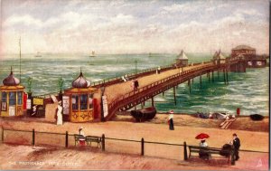 Tucks 1484 Dover, The Promenade Pier Vintage Postcard N64