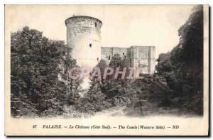 Old Postcard Falaise Chateau Cote Sud