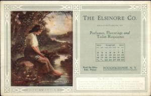 Poughkeepsie NY Elsinore Co Advertising Image Poem & Calendar Postcard #7