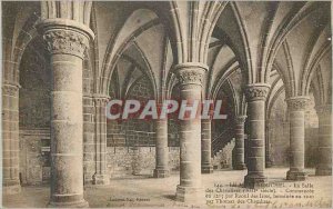 Old Postcard Mont Saint Michel The Knights Hall (XIII century) initiated in 1...