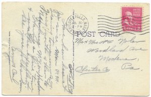 US Chicopee, Mass. Our Lady of the Elms College. with postage, mailed 1952.