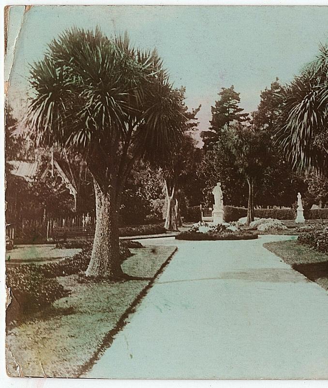 1908 RPPC Botanic Gardens Ballarat R.J. Victoria Australia Real Photo Postcard 