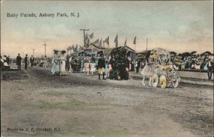 Asbury Park NJ New Jersey Baby Parade c1910 Postcard - Hagemeister