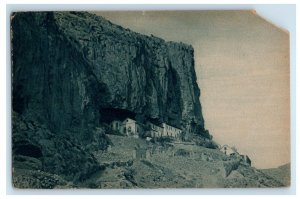 1921 Monastery in Rocks Kedron Valley Jerusalem Palestine Unposted Postcard