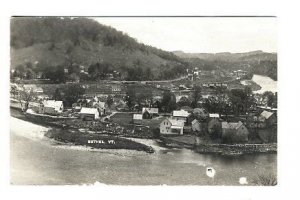 Bethel VT Aerial View Byron Miller RPPC Real Photo Postcard