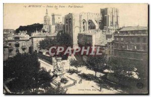 Postcard Old Avignon Popes' Palace General View