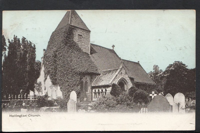 Sussex Postcard - Hollington Church   RS146