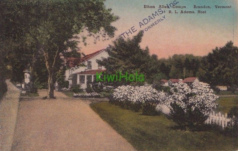 Postcard Ethan Allen Camps Brandon Vermont VT