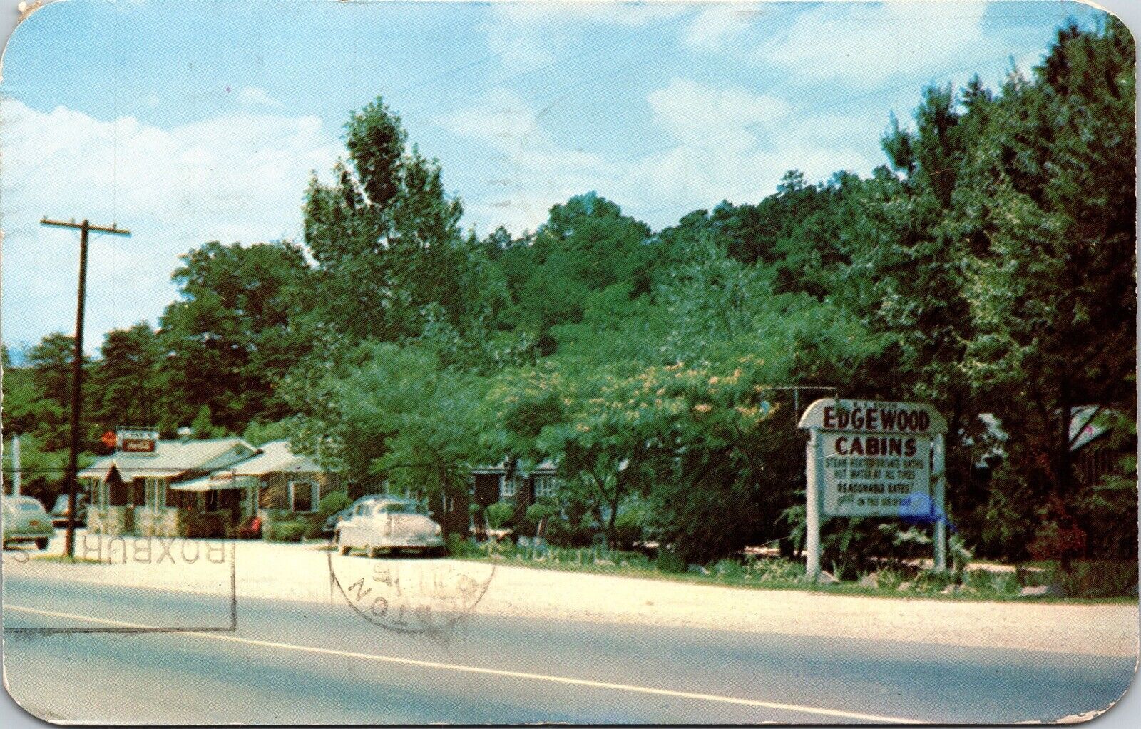 Edgewater Cottages Cafe Asheville NC North Carolina Postcard PM Erwin
