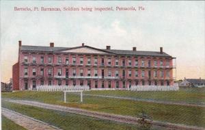 Florida Pensacola Fort Barrancas Barracks Soldiers Being Inspected