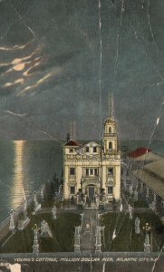 Young's Cottage Million Dollar Pier Atlantic City New Jersey Postcard 1914