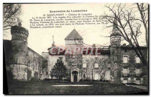 Postcard Old Chateau Saint Point Lamartine