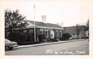 C92/ Windom Minnesota Mn Real Photo RPPC Postcard c50s Post Office