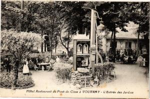 CPA Hotel Restaurant du Pont-de-Cisse a VOUVRAY - L'Entrée des Jardins (229667)