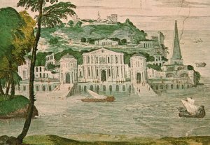 Postcard Villa De Maser Paolo Veronese Stanza Della Lucerna Treviso Italy