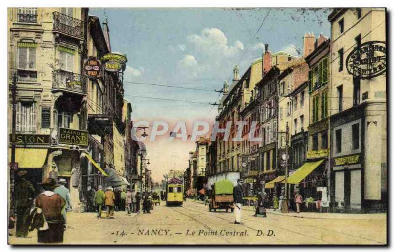 Old Postcard Nancy The central point