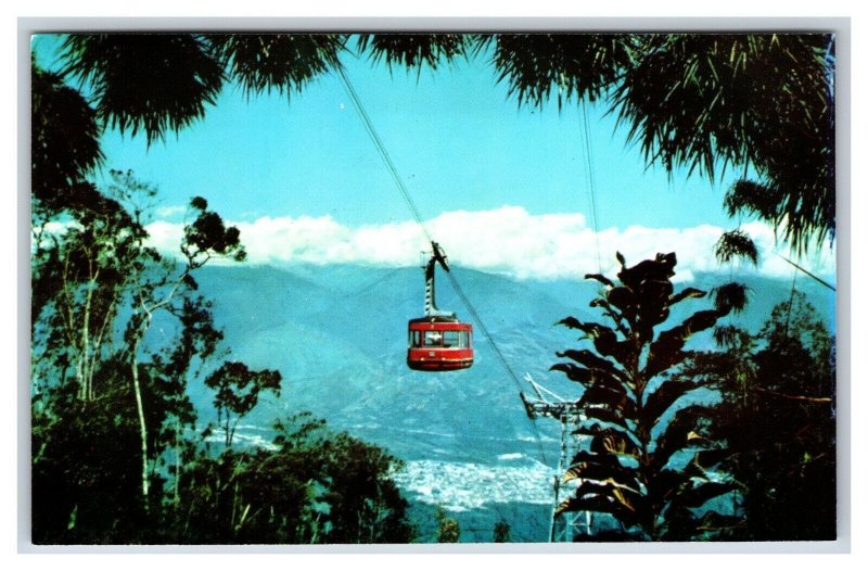 Caracas Venezuela Teleferico Del Avila Tram Gondola UNP Chrome Postcard S8