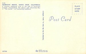 The Castle SEABRIGHT BEACH Santa Cruz, CA Monterey Bay c1950s Vintage Postcard