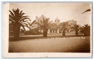 1925 Hotel Casa De Palmas Palm Trees McAllen Texas TX RPPC Photo Postcard