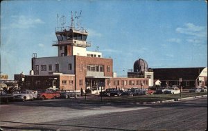 Portland Maine ME Municipal Airport Vintage Postcard