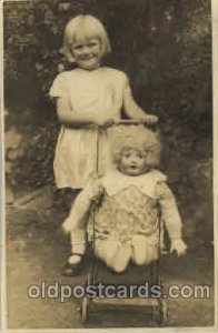 Children, Child with Doll Unused Crease right bottom corner, the rest of the ...