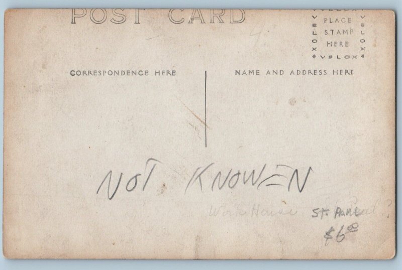 Saint Paul Minnesota MN Postcard RPPC Photo Workhouse Building c1910's Antique