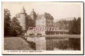 Old Postcard Vizille Chateau Facade on the pec