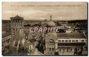Old Postcard Tours In Val D & # 39oiseau Tower Charlemgne The Catbedrale and ...