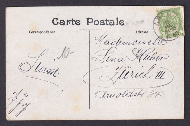 Vintage Postcard Belgium Namur Place d'Armes